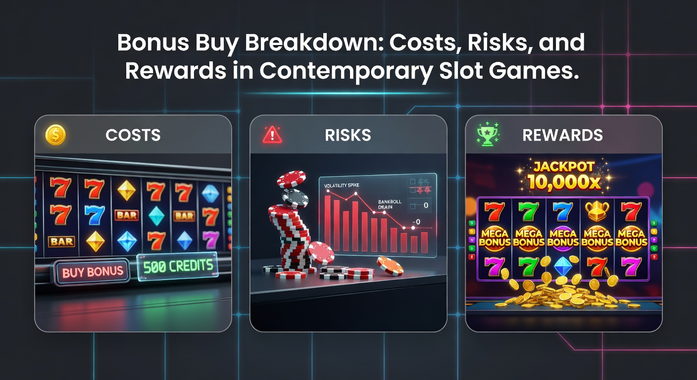 Vibrant slot game screen displaying a bonus buy option with glowing buttons and jackpot symbols, illustrating the instant access feature in contemporary online slots