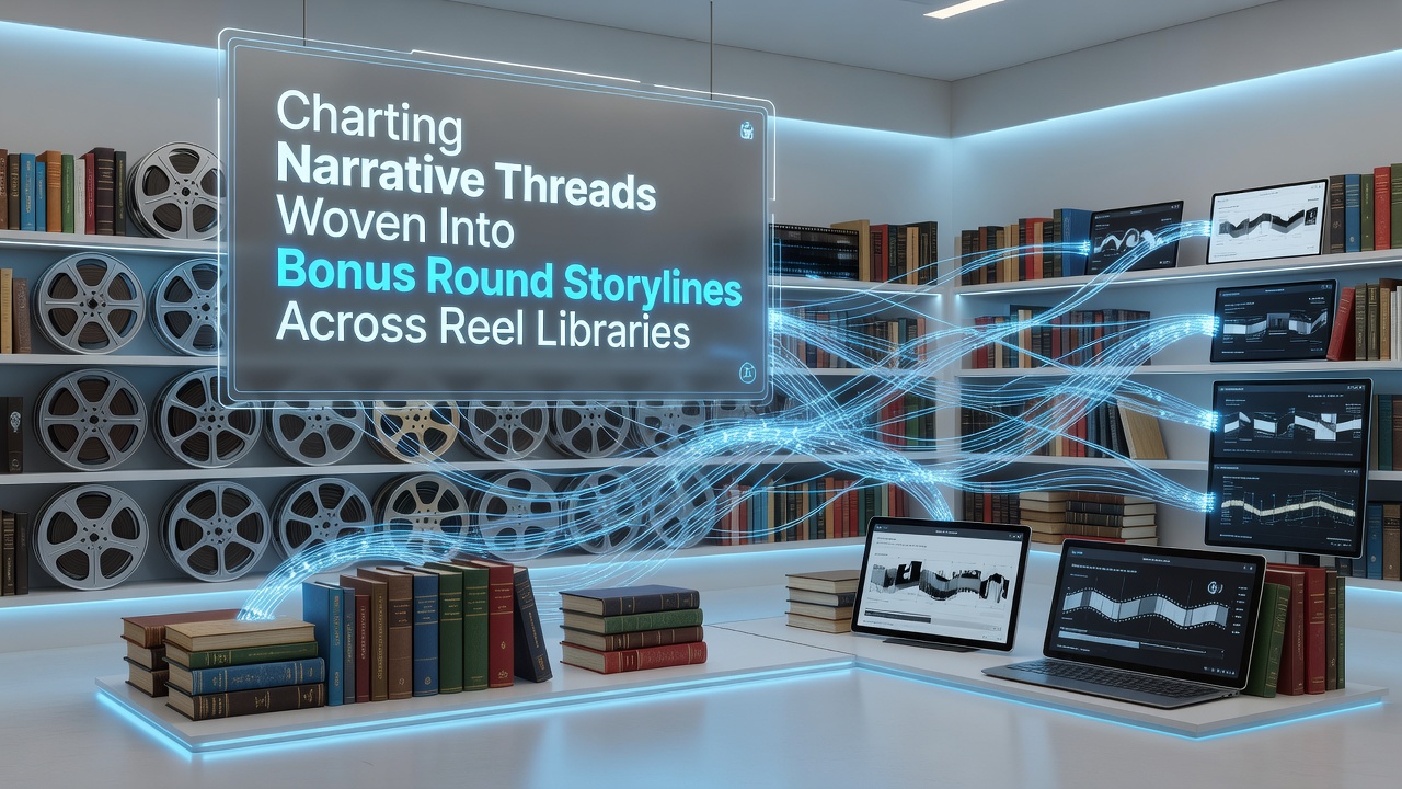 Diagram mapping story progression across interconnected bonus rounds in slot game libraries
