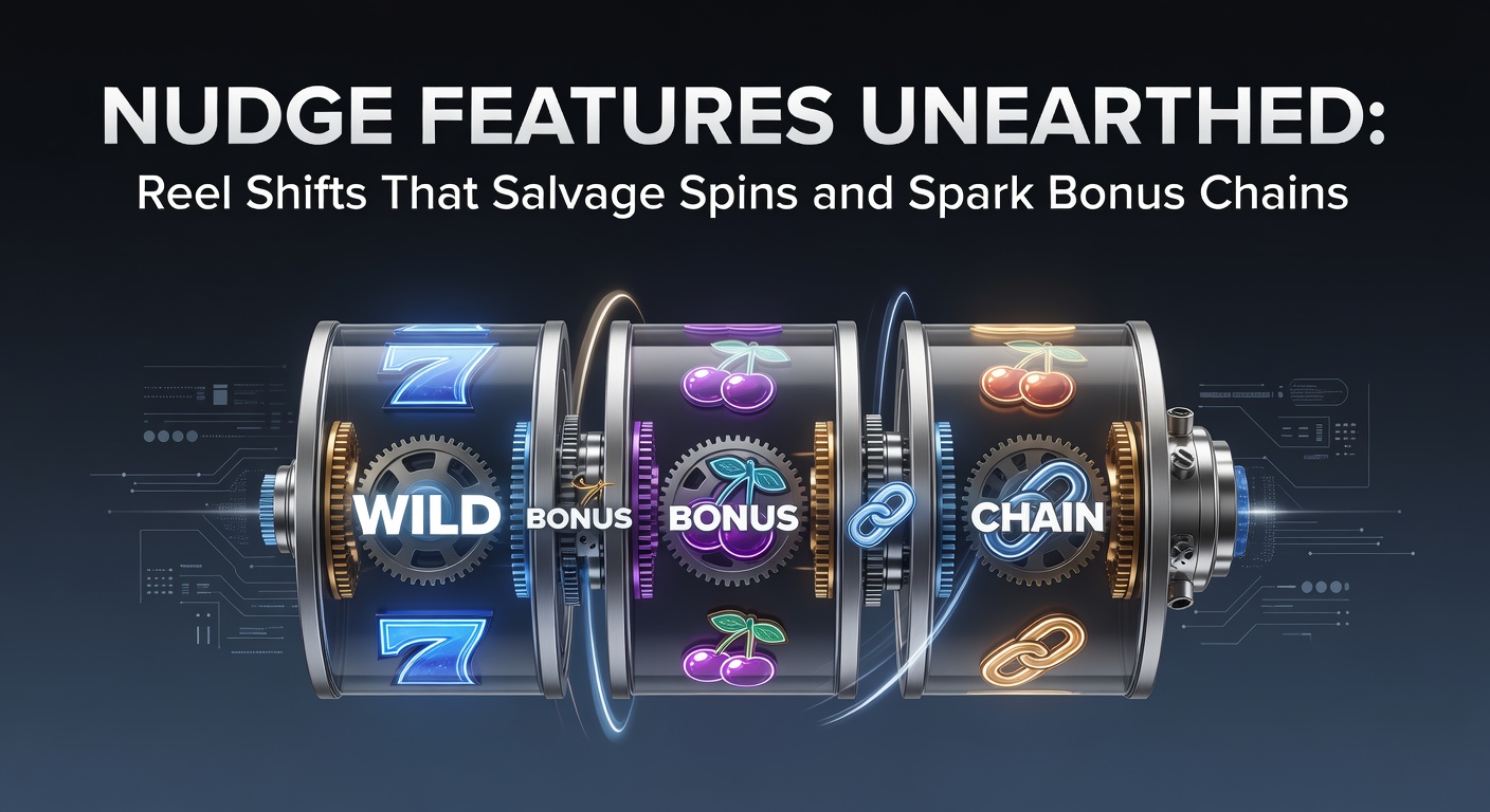 Animated slot reels nudging upwards to align symbols into a winning combination, highlighting the shift mechanic in action