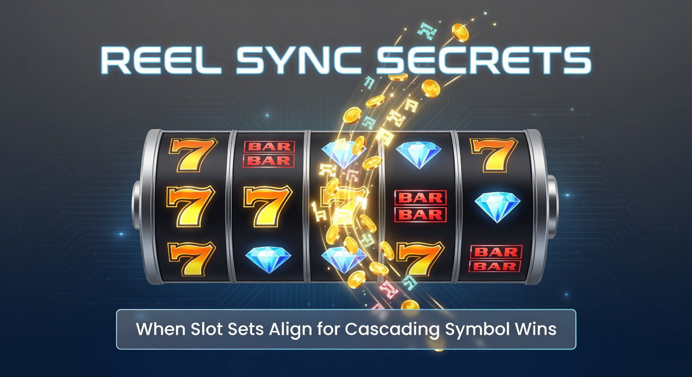 Vibrant slot reels synchronizing with cascading symbols exploding into chain-reaction wins across multiple sets