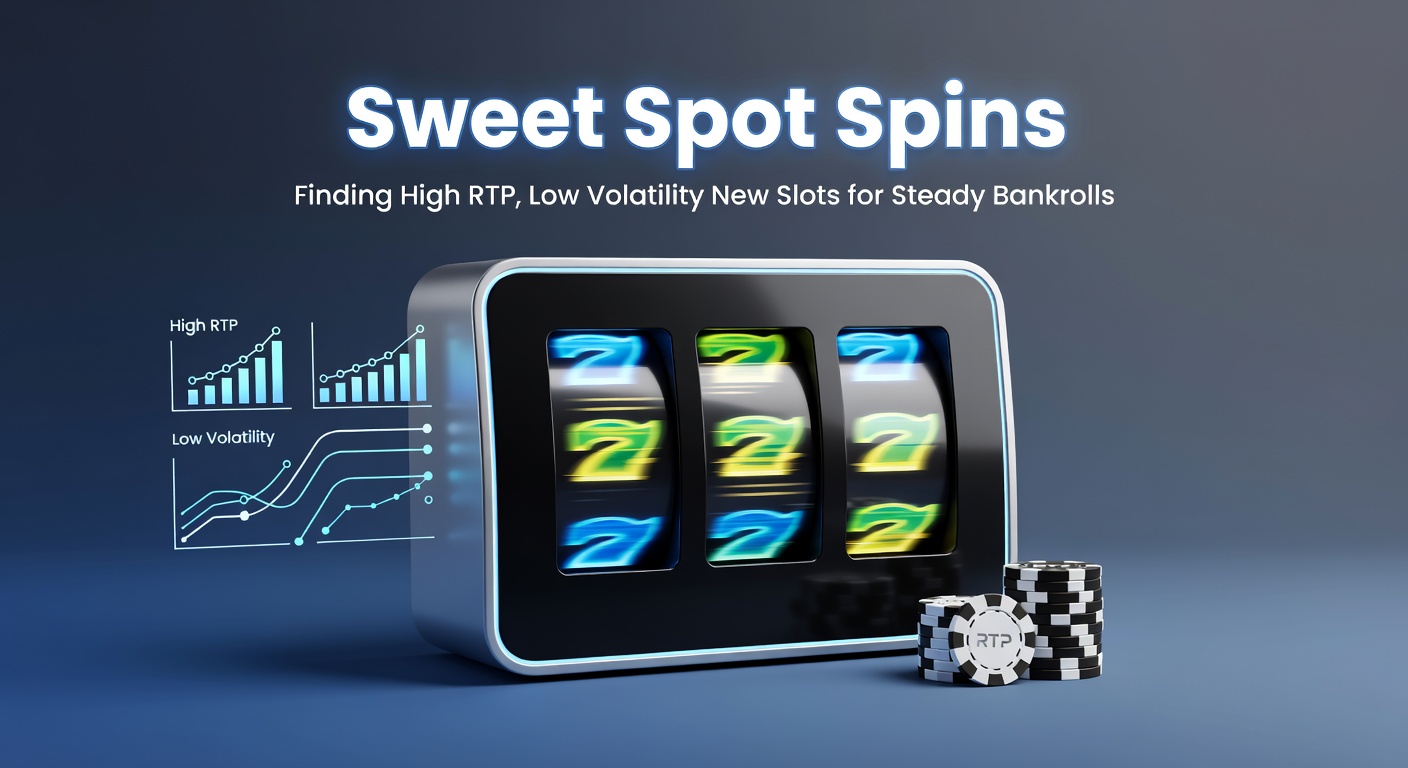 Vibrant slot machine reels spinning with golden coins cascading, symbolizing steady wins from high RTP low volatility games