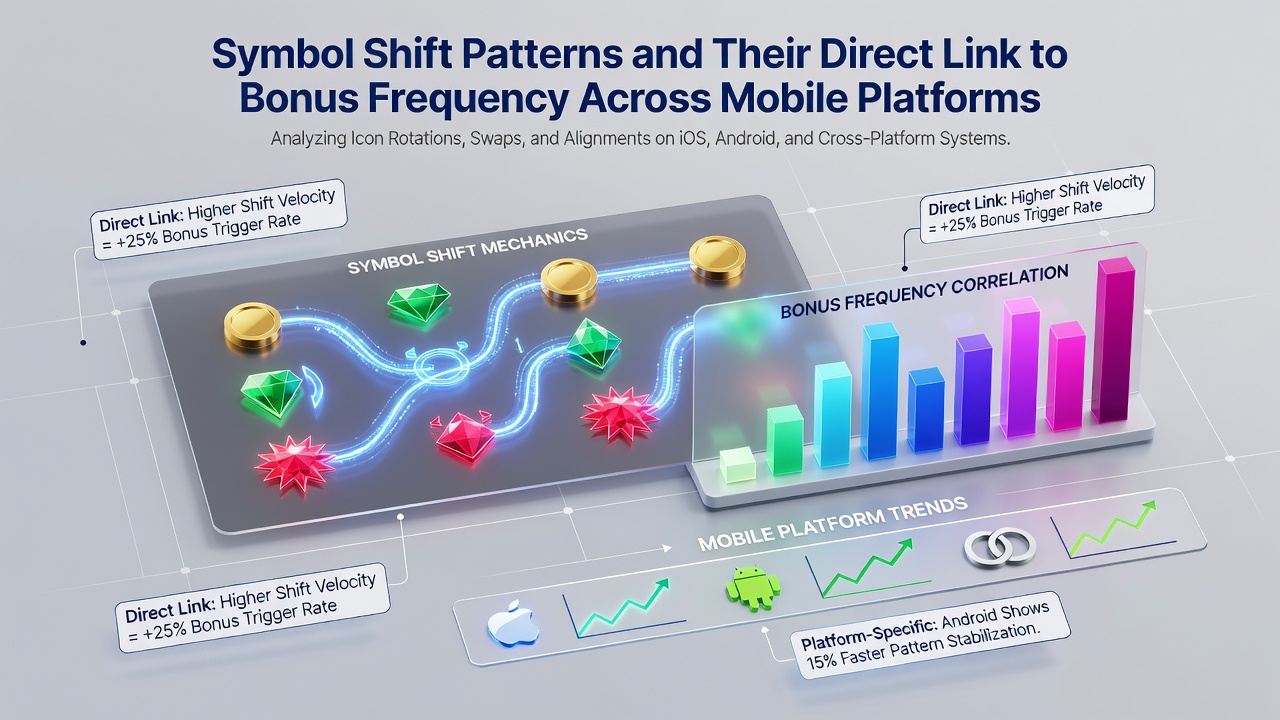 Detailed view of shifting symbols creating bonus opportunities on tablet and smartphone screens