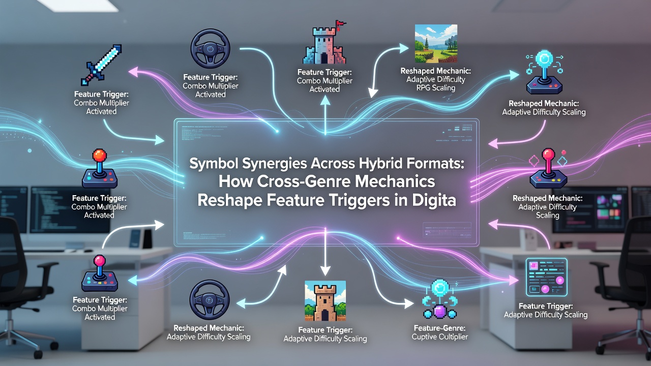 Example of feature trigger changes caused by cross-genre symbol mechanics in reel systems